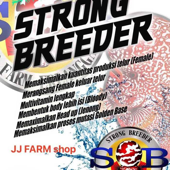 PELET STRONG BREEDER & JENONG BIG HEAD PAKAN INDUKAN LOUHAN LOHAN DLL