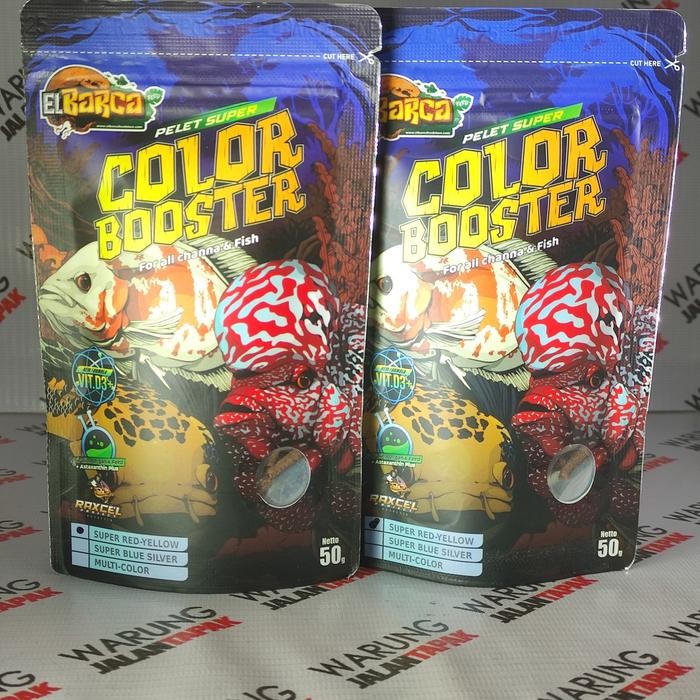 PELET SUPER COLOR BOOSTER PELET CHANNA OSCAR LOUHAN EL BARCA - RED YELLOW 50GR