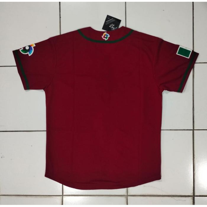 Jersey Baseball Mlb Mexico Merah Maroon Promo 