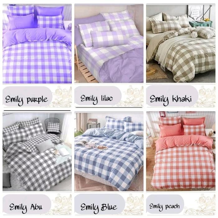 New Sprei Motif Aesthetic / Seprai Motif Kotak-kotak Korea Ukuran No 1 180x200 dan 120x200