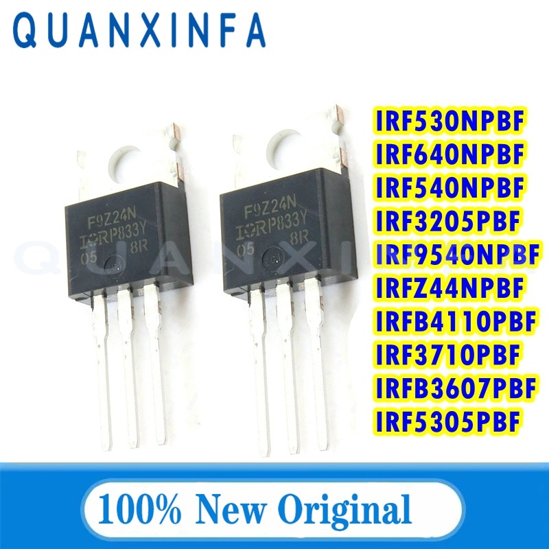 IMPORT 10PCS IRF640N/IRF540N/IRF530NPBF IRF3205/IRF9540N/IRFZ44N/IRFB4110/IRF5305PBF IRFB3607