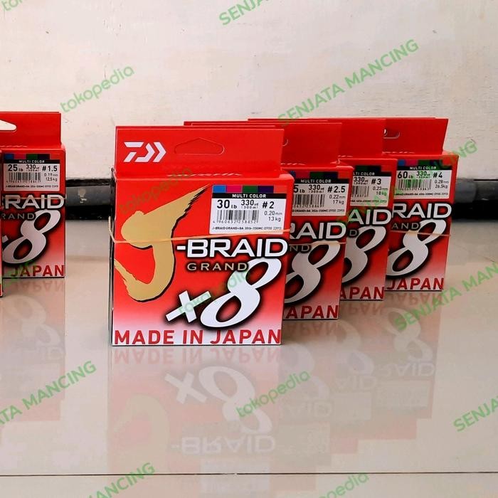 senar pe daiwa j braid Grand multicolour (TERBAIK) (TERBARU) (TERMURAH)