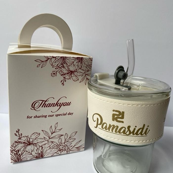 gelas gorgous souvenir gelas sedotan (isi 50pcs) souvenir gelas sedotan gelas viral gelas coquette