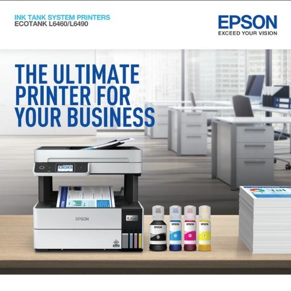 m8lx- Printer Epson L6490 L 6490 L-6490 Duplex Print, Wifi, Pigment
