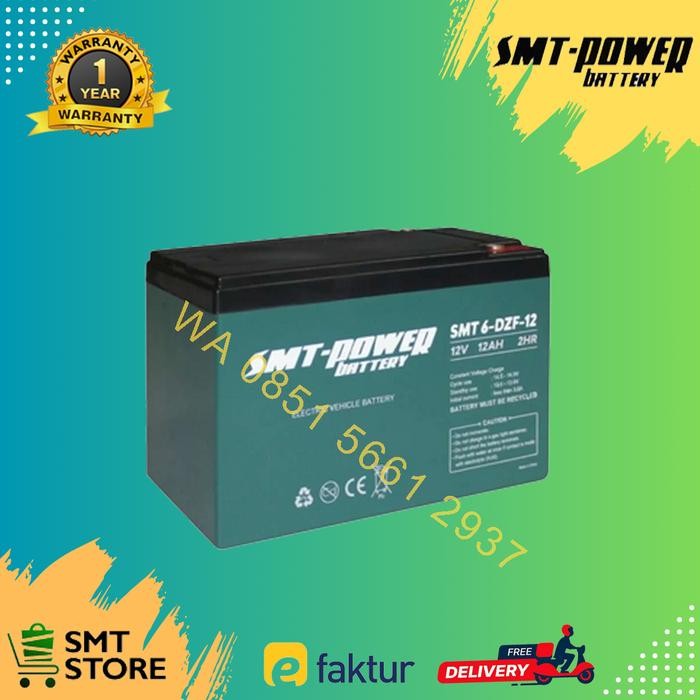 Baterai Kering Sepeda Listrik / Baterry Sepeda Listrik SMT 6DZM-12AH