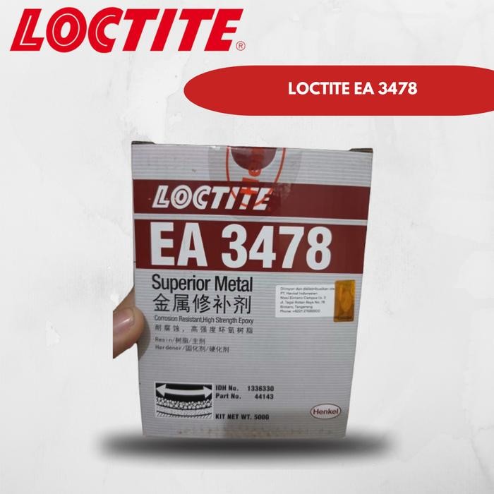LOCTITE EA 3478 Superior Metal Epoxy Logam 500ml - Resin & Pengeras Kuat Anti-Abrasif & Anti-Korosi