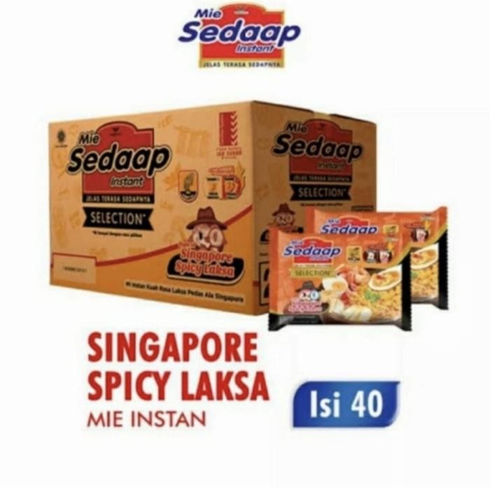 2os3- Sedap Mie Laksa Pedas Singapore 1 Dus Isi 40