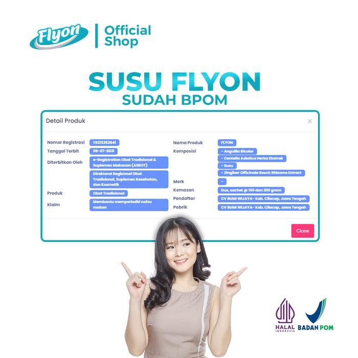 SUSU FLYON DEWASA VARIAN ORIGINAL BPOM BUBUK ETAWA MILK DAIRY KAMBING