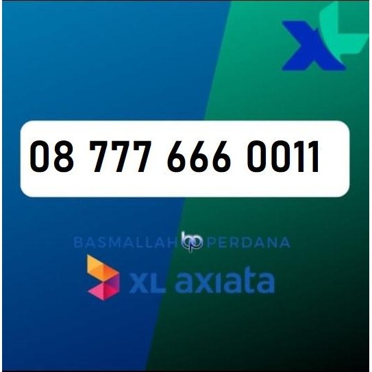 Nomor Cantik XB 777 666 0011 Perdana XL 4G 5G YOP925