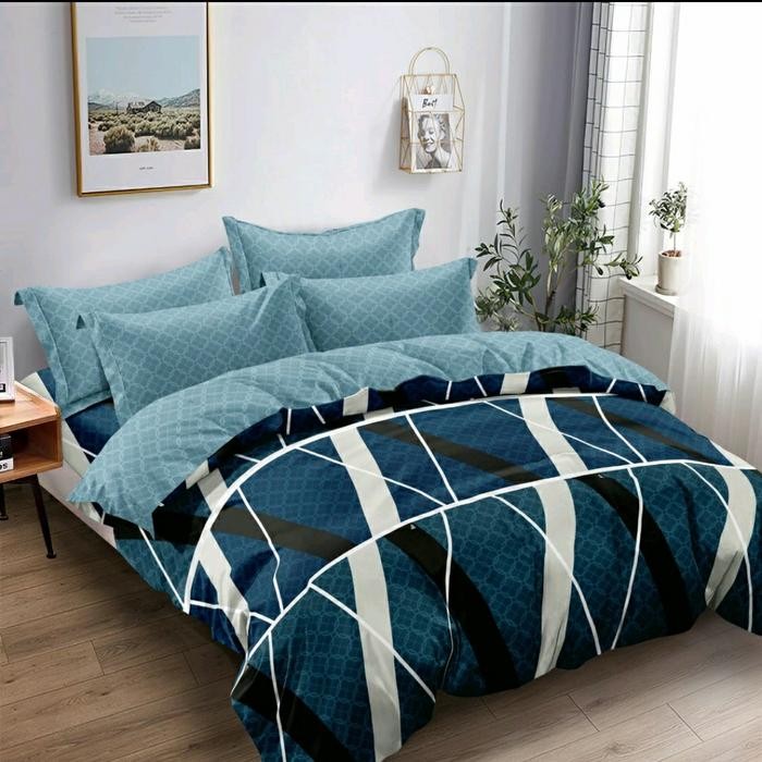 bed cover tanpa sprei uk 180x200 Lady Rose motif Leon