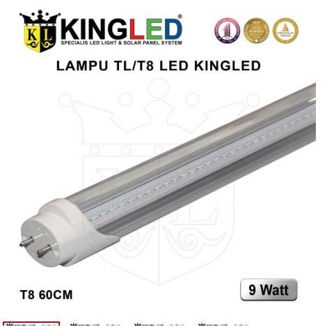 e4n7- Kingled Tl T8 Led 9 Watt / Tube T8 Led 9 Watt