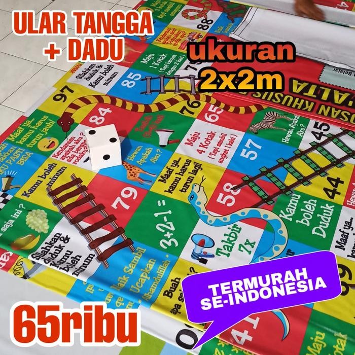 READY ULAR TANGGA EDUKASI ISLAMI JUMBO RAKSASA 2X2M G00D QU4LITY