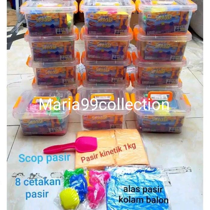 READY Mainan Pasir Ajaib 1kg (Komplit) / Refil Pasir 1kg / Mainan Pasir Ajaib 1kg / Refil Pasir 1kg