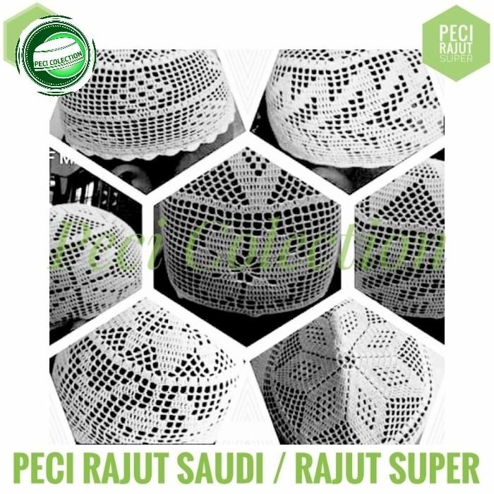 ASLI Peci Saudi / Peci Rajut Saudi / Peci Rajutan READY STOCK