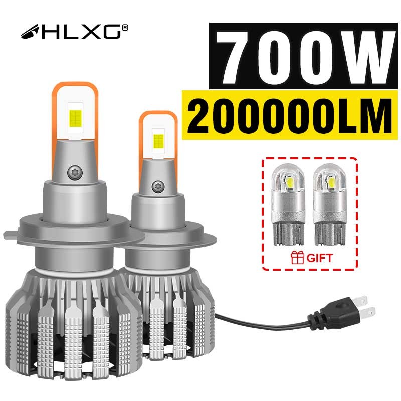 HLXG H4 LED Headlight 200000LM 7035 CSP Chip LED H7 H1 H11 H8 H9 9005