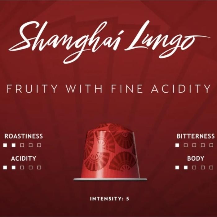 PROMO  Nespresso coffee Capsule Barista sanghai lungo (5.capsule)