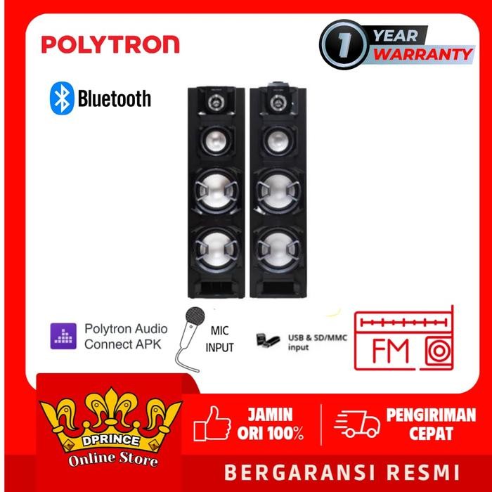 POLYTRON PAS822 Active Speaker Bluetooth Radio FM PAS 822