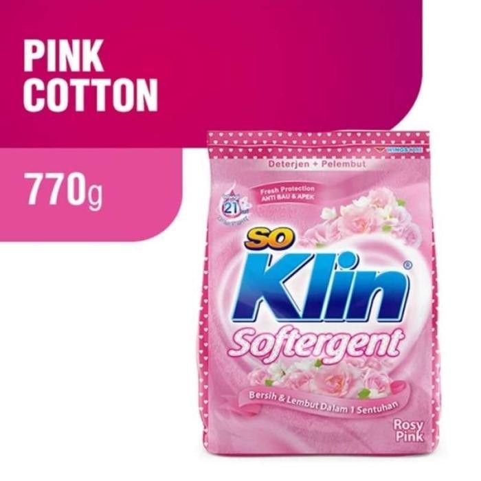 NewsBanget- Soklin Softergent Bubuk Deterjen Sabun Cuci 770 Gr