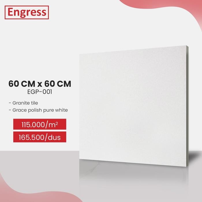 Lansungkirim- Granite Engress Egp001 60X60 Putih