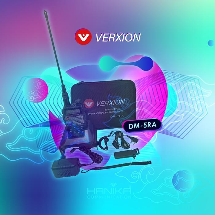 cpbg- Verxion Dm-5Ra Ht Digital Analog Dual Band Dgn Handsfree Garansi Dm5Ra