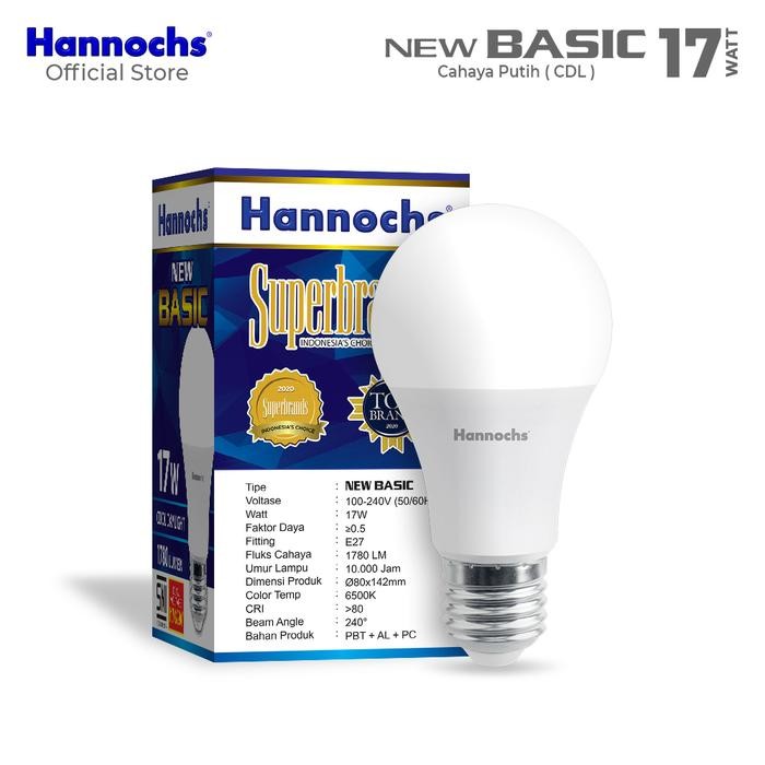 33i3- Hannochs Lampu Bohlam Led New Basic 17 Watt