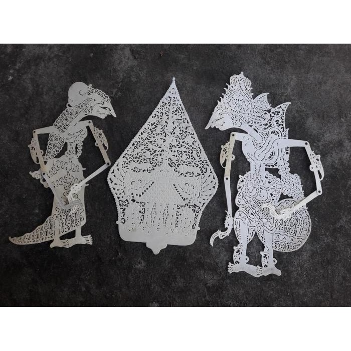 Wayang Kulit Mahar Rama Shinta Gunungan 30 cm Natural