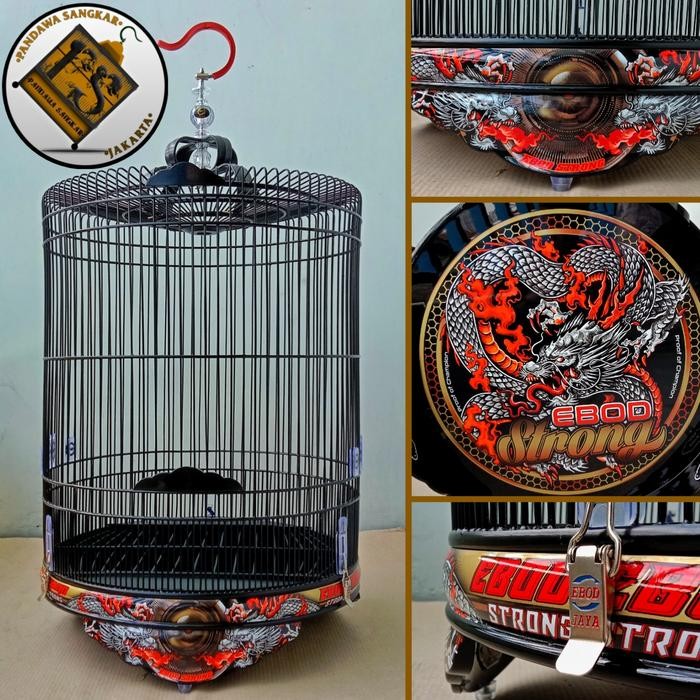 ASLI SANGKAR/KANDANG MURAI EBOD JAYA PVC DECAL STRONG KLEM KOPER READY STOCK