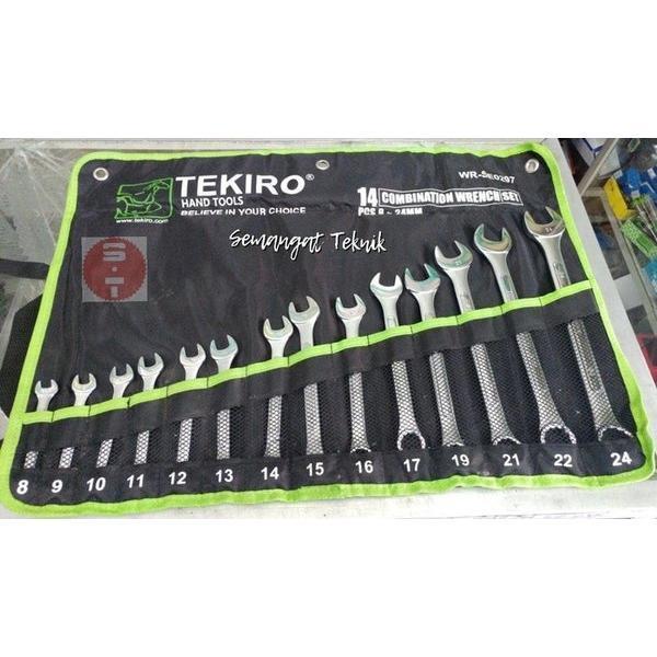 Kunci 14 Pcs Ring Pas 14Pcs Combination Wrench 8-24 8 - 24 Set Tekiro