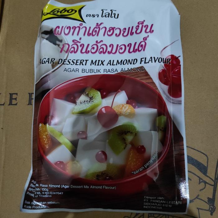 lobo pudding almond agar dessert 130gram