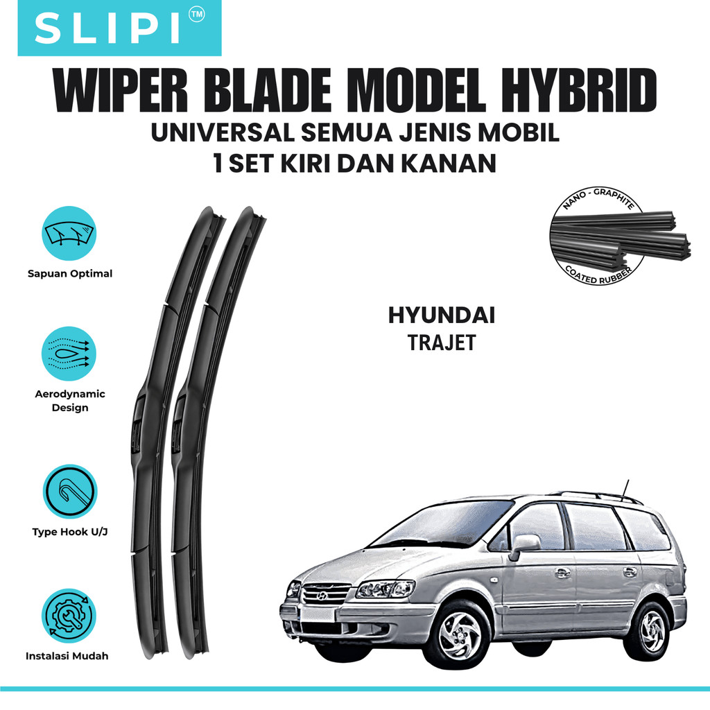 Wiper Hyundai Trajet Hybrid Kaca Depan Mobil