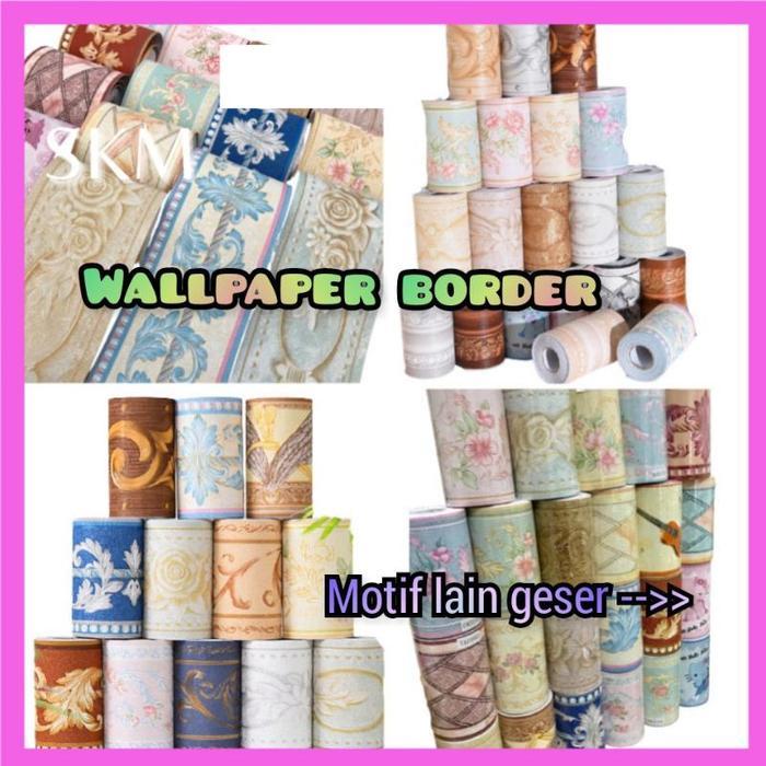 Promo Wallpaper Border Stiker Premium Motif Mozaik Sticker Dinding Tembok Kaca Dapur Kitchen Dapur