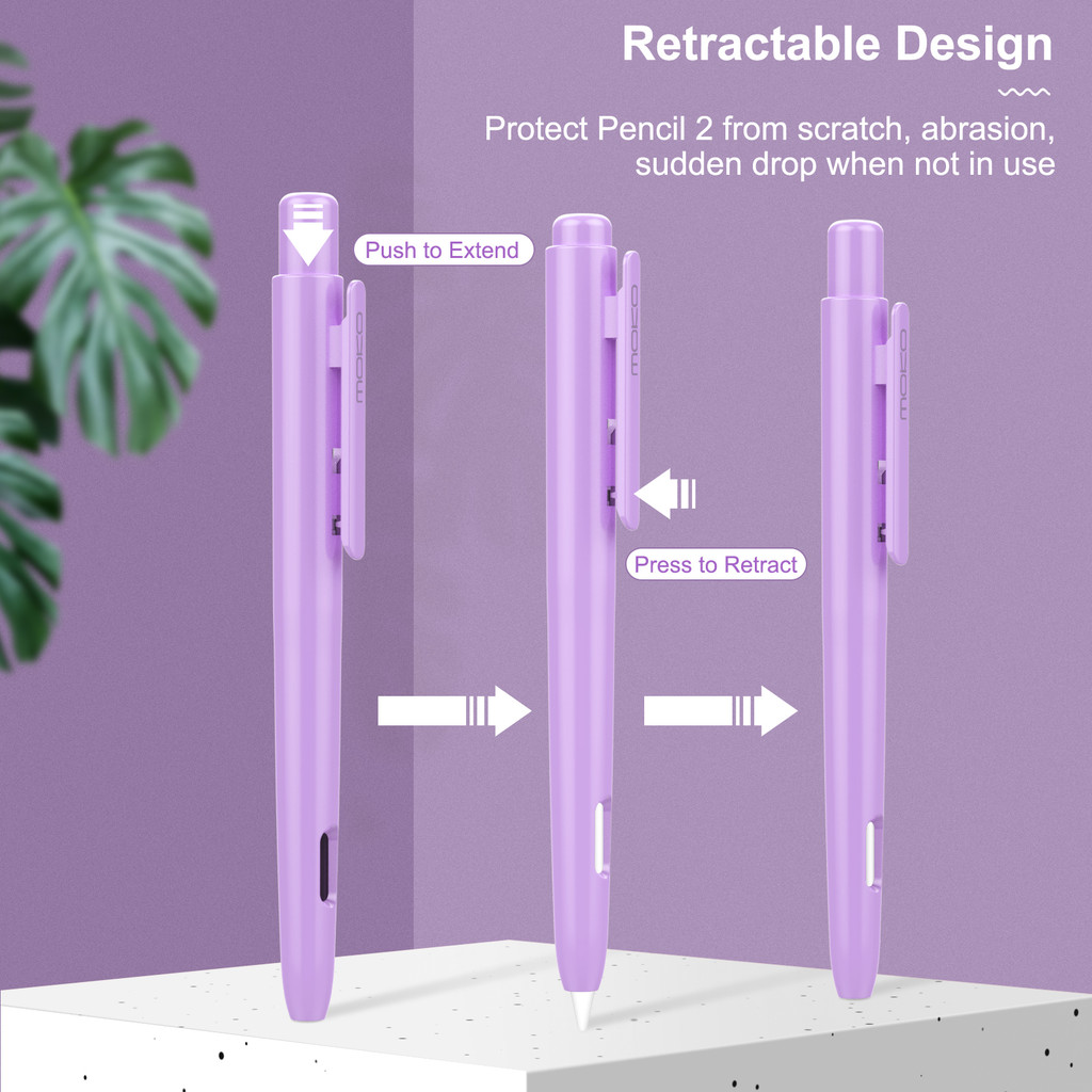 Holder Case for Apple Pencil 2nd Generation,Double-tap Retractable Apple Pencil 2nd Case Protective