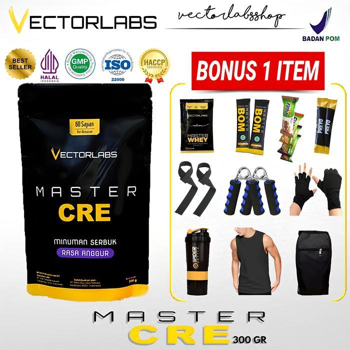 Vectorlabs Master Creatine 300Gr 60 Serving Creatine Monohydrate Terbaru !!!