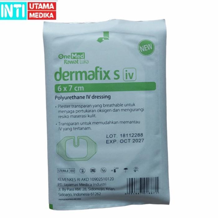 Dermafix S iv 6x7 cm/Plester Infus Transparan Dermafix Onemed Dermavix
