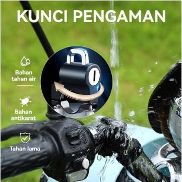Gembok Helm Anti Maling/Gembok Helm Motor/Kunci Pengaman Helm/Kunci Gantungan Helm Untuk Stang Motor