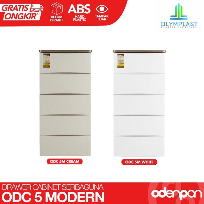 [KHUSUS ODENPAN EXPRESS] - LEMARI PLASTIK DRAWER CABINET OLYMPLAST ODC - ODC 5M WHITE, Jakarta