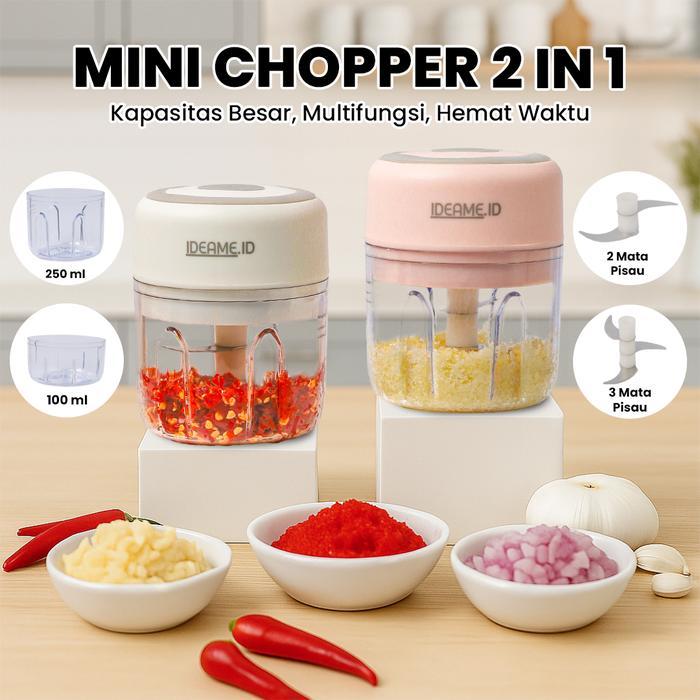 Freemir - Mini Chopper Blender Pengiling Bumbu Dapur Portable