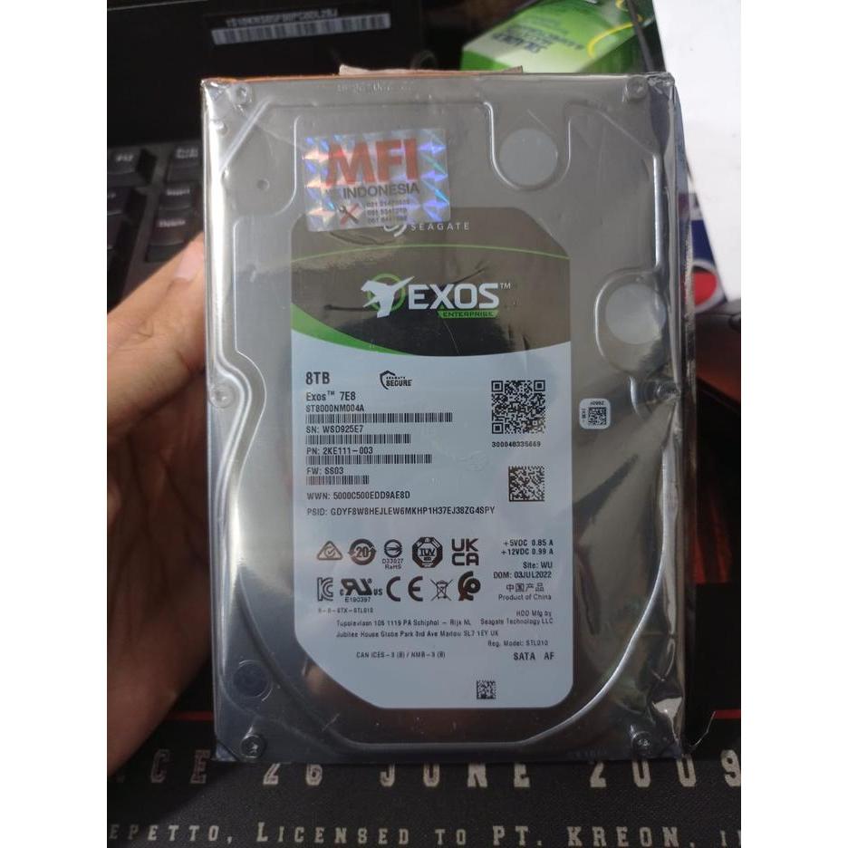 Seagate Enterprise / Server HDD 8TB - Seagate Exos - Garansi RESMI