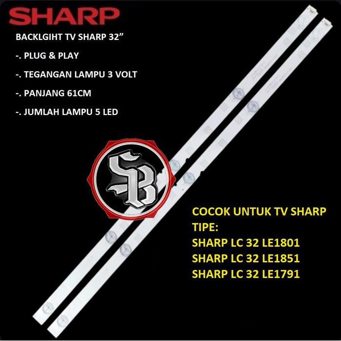 Diskon Backlight Tv Led Sharp 32 Inch Lc 32Le185I 32Le180I 32Le179I Bl 5K 3V