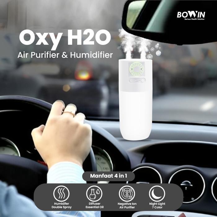 Bowin Oxy H2O (4in1: Air Humidifier, Purifier, Diffuser, Lampu Tidur)