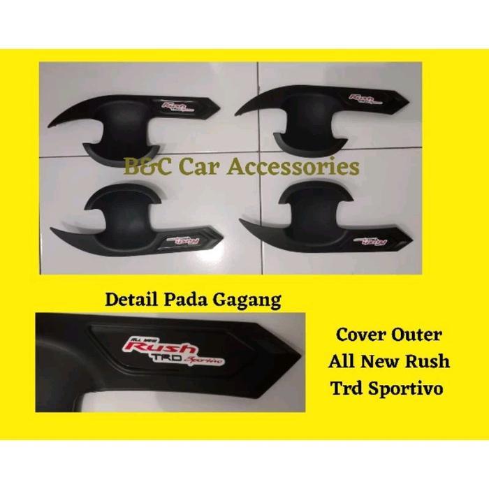 Aksesoris Cover Outer All New Rush TRD Hitam Doff