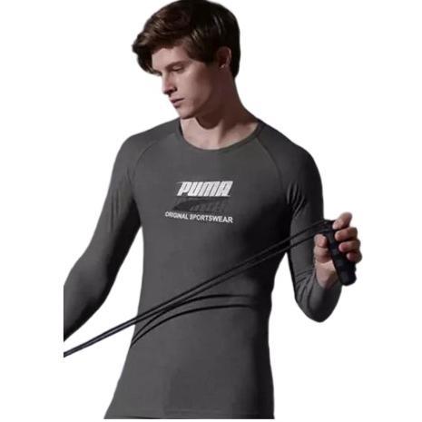 Puma Baselayers Golf Grey Original - Baju Manset Golf Pria Branded Terbaru