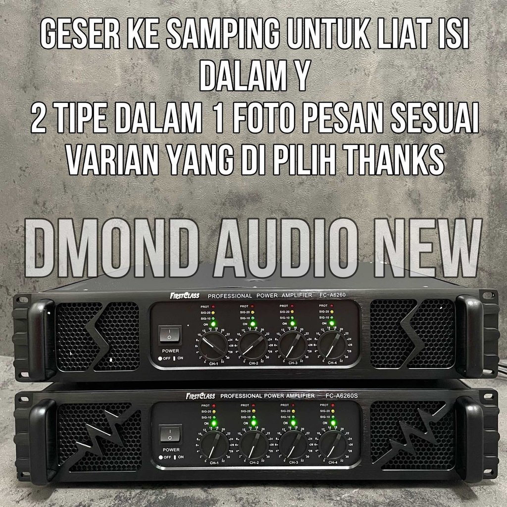 Power Amplifier Firstclass Fc A6260 4Ch 4x1200 Watt Original Ampli Fca6260 First Class 20 amp ( Baya