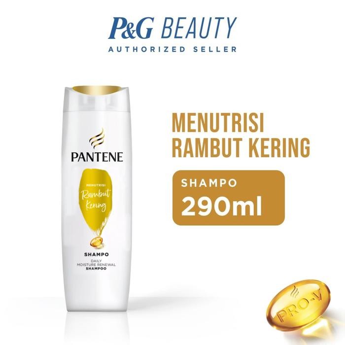 BERKUALITAS Pantene Shampoo Daily Mositure Menutrisi Rambut Kering 290 ml