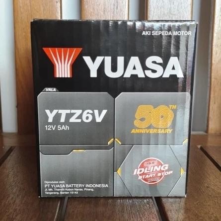 Aki Motor Honda Beat Deluxe, Vario 125, Vario 150, Vario 160, Scoopy, Pcx Ytz6V Yuasa Aki Kering