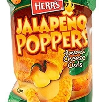 

HERR'S JALAPENO POPPER CHEESE CURL SNACK CEMILAN RASA KEJU PEDAS IMPOR
