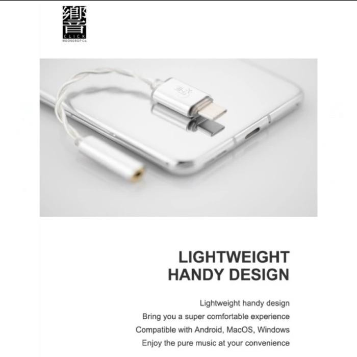 MOONDROP CLICK DAC Converter Type C to Jack Audio 3.5mm