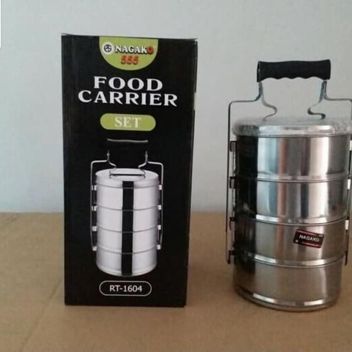 Rantang Stainless Nagako 16X4 4Susun 16Cm. Rantang 4Susun Nagako