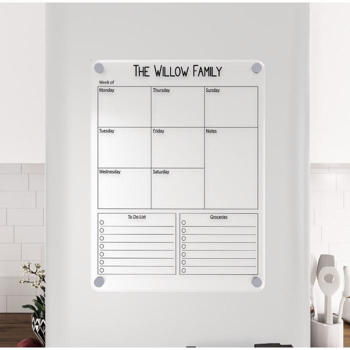 

Kalender Magnet Planner Acrylic Calendar Weekly