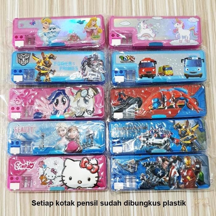 

Kotak Pensil Karakter / tempat pensil kartun pencil case cartoon hero